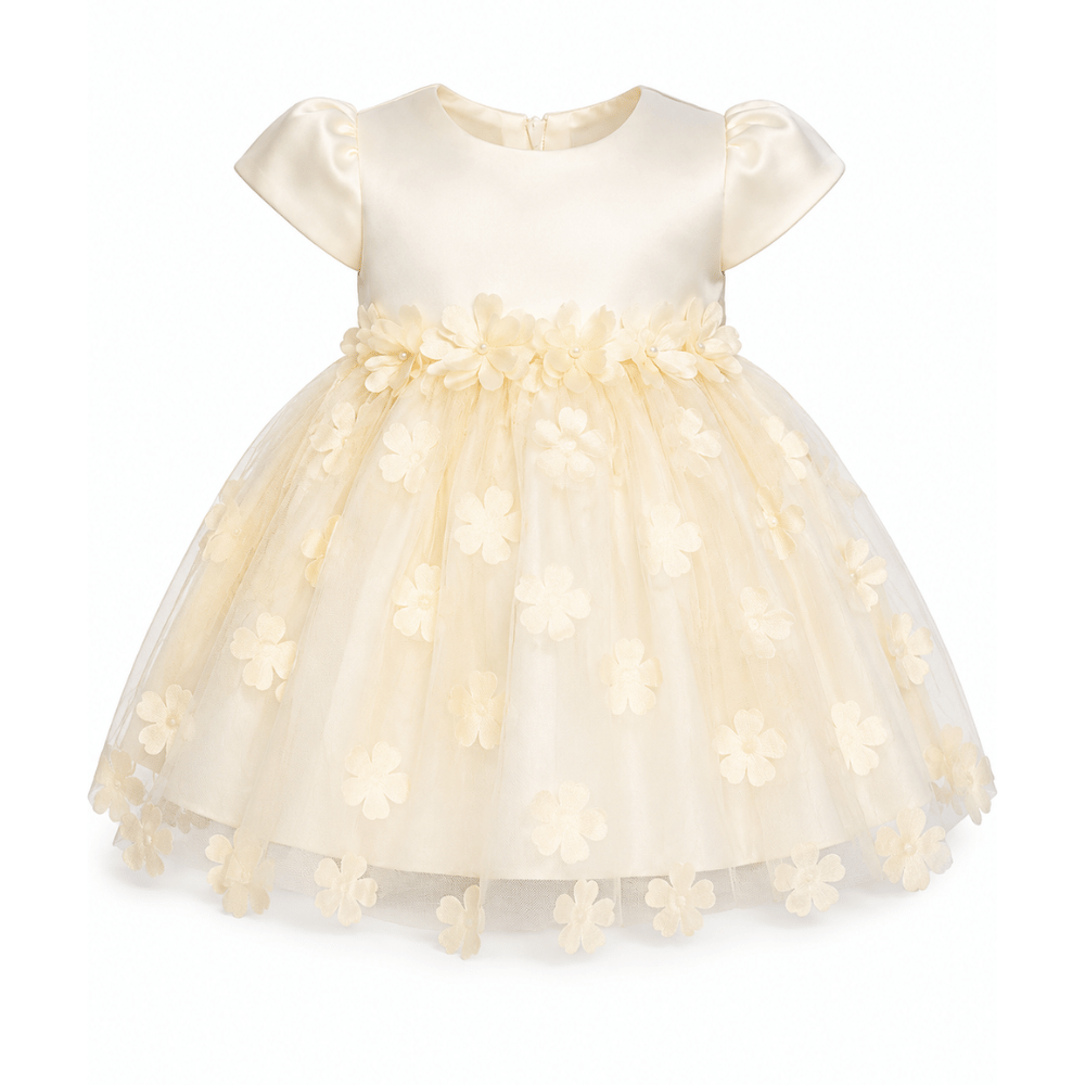 Vestido bautizo floreado